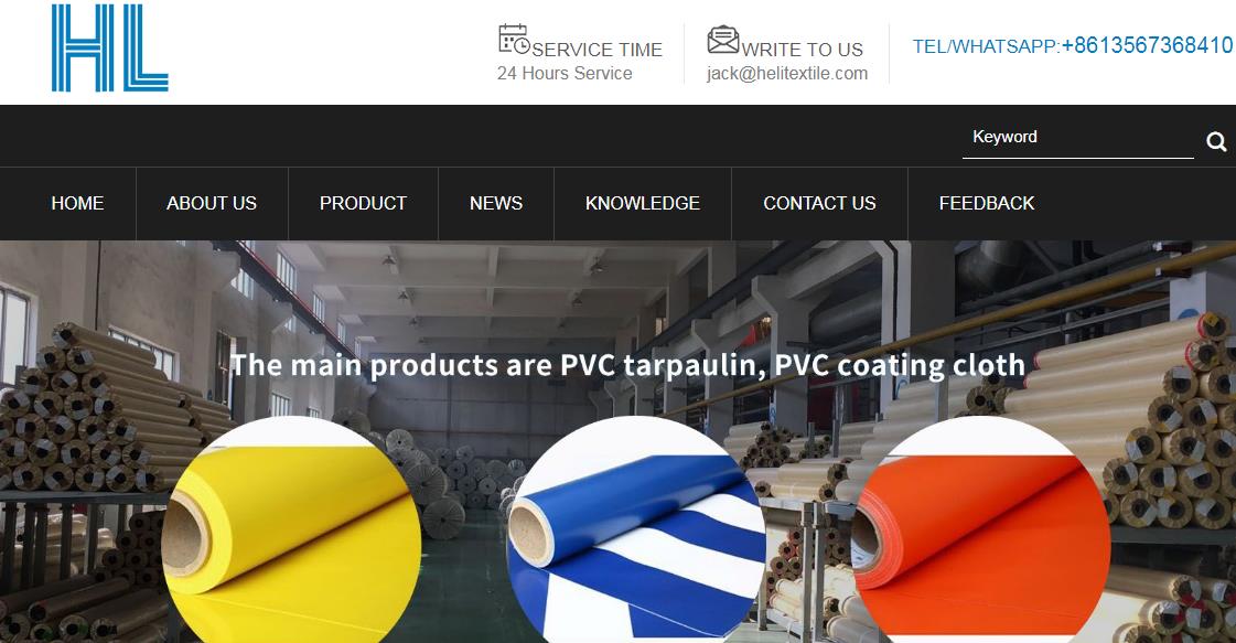  Warm congratulations on China PVC Tarpaulin, PVC coated fabric Website opened