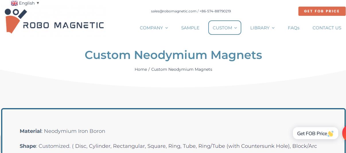 Custom Neodymium Magnets Manufacturer and Supplier